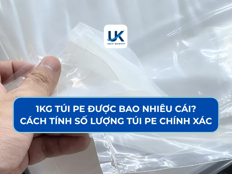 1KG TÚI PE ĐƯỢC BAO NHIÊU CÁI? CÁCH TÍNH SỐ LƯỢNG TÚI PE CHÍNH XÁC